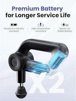 BOB AND BRAD D6 Pro Massage Gun with OLED Screen thumbnail 5