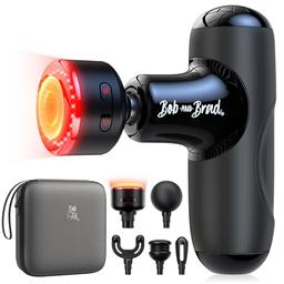 BOB AND BRAD Q2 Ultra Mini Massage Gun with Infrared Heat, Pocket-Sized Deep Tissue Percussion Massager Gun, Portable & Quiet Muscle massagun Gun for Relax Muscle, Ideal Gift for Athletes, Men, Women