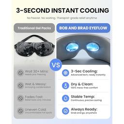 BOB AND BRAD EYEFLOW Eye Massager with Chip Cooling & Heating, FSA Eligible & HSA Heated Eye Mask, Air Compression for Puffiness, Dark Circles, Dry Eyes, Screen Fatigue, Gifts for Women & Men image 10