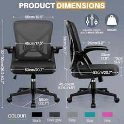 FelixKing Ergonomic Mesh Office Chair with Lumbar Support thumbnail 4