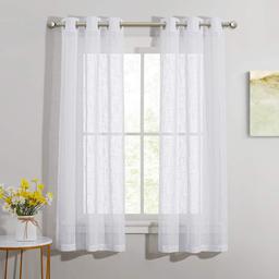 Curtains in modern living room setting