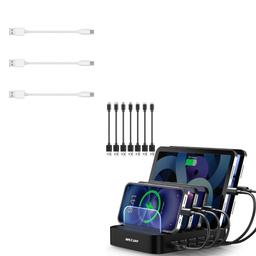 MSTJRY 5-Port USB-C Charging Station with Cables thumbnail 2