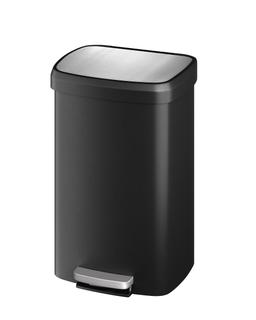 Garvee 13 gallon black step-on kitchen trash can