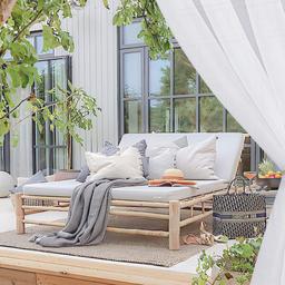 Sheer curtain on gazebo frame