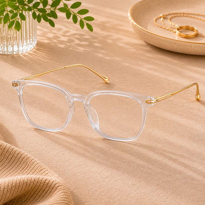Translucent Square Glasses #7816823